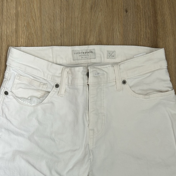 Lucky Brand White Denim 6/28 - Picture 2 of 5